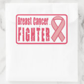 Brustkrebsbekämpfung Rechteckiger Aufkleber (Tasche)