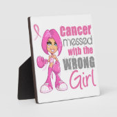 BrustkrebsbekämpfungsGirl 1 Fotoplatte (Vorderseite)