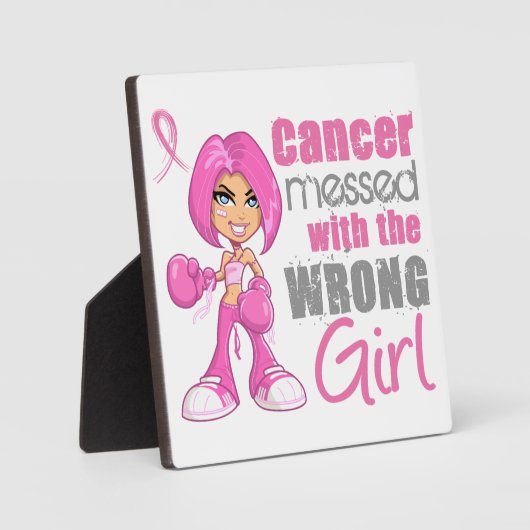 BrustkrebsbekämpfungsGirl 1 Fotoplatte (Vorderseite)