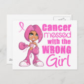 BrustkrebsbekämpfungsGirl 1 Postkarte (Vorne/Hinten)