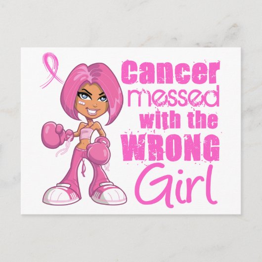 BrustkrebsbekämpfungsGirl 1 Postkarte (Vorderseite)