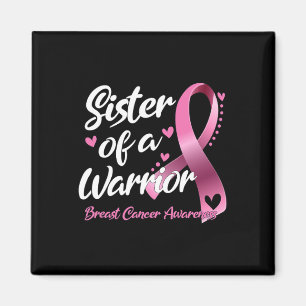 Brustkrebsbekämpfungsisterin eines Kriegers Magnet