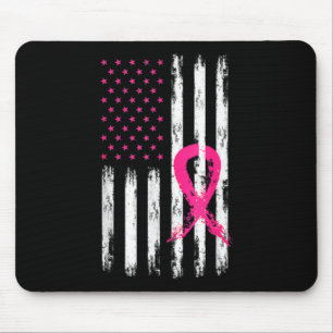 Brustkrebsbewusstsein bei Frauen Vintage Amerikani Mousepad