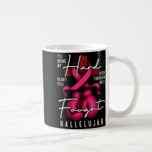 Brustkrebsbewusstsein christlich hart erkämpft Hal Kaffeetasse