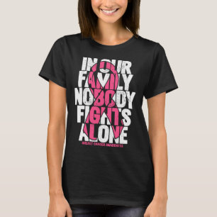 Brustkrebsbewusstsein der Familie Pink zur Unterst T-Shirt