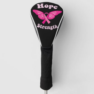 Brustkrebsbewusstsein Frauen Kraft  Golf Headcover