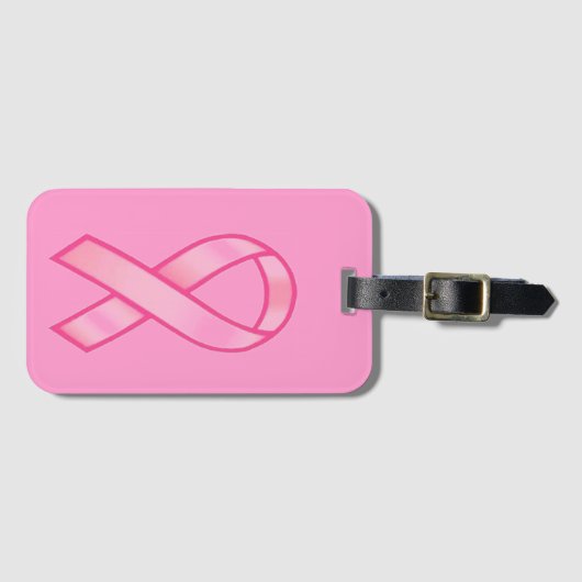 Brustkrebsbewusstsein Gepäckanhänger (Vorderseite (Horizontal))