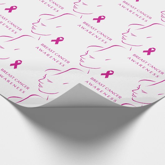 Brustkrebsbewusstsein Geschenkpapier (Ecke)