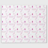 Brustkrebsbewusstsein Geschenkpapier (Flach)