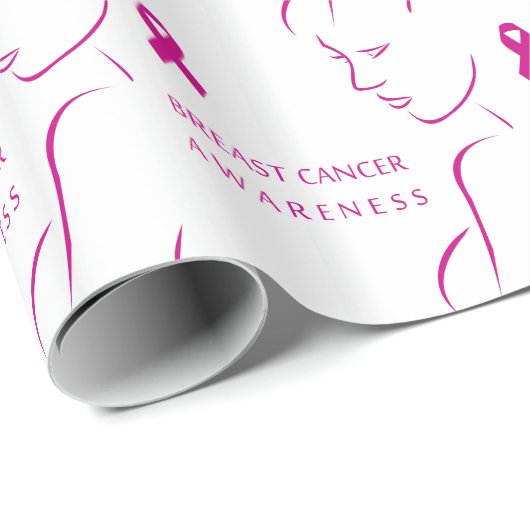 Brustkrebsbewusstsein Geschenkpapier (Rolleneckpunkt)