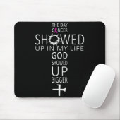 Brustkrebsbewusstsein Gott Zeigte Sich Größer Chri Mousepad (Mit Mouse)