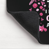 Brustkrebsbewusstsein Ich mag Krebs hier oder nich Mousepad (Ecke)