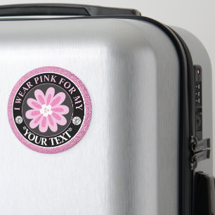 Brustkrebsbewusstsein Ich trage Rosa Für Magnet