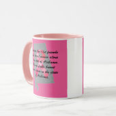Brustkrebsbewusstsein in Alabama Tasse (Vorderseite Links)