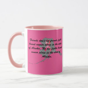 Brustkrebsbewusstsein in Alaska Tasse