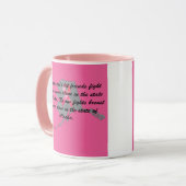 Brustkrebsbewusstsein in Alaska Tasse (Vorderseite Links)