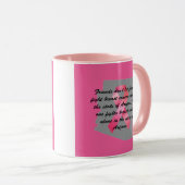Brustkrebsbewusstsein in Arizona Kaffeetasse (VorderseiteRechts)