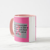 Brustkrebsbewusstsein in Colorado Tasse (Vorderseite Links)