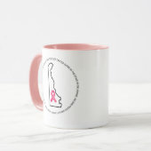 Brustkrebsbewusstsein in Delaware Tasse (Vorderseite Links)