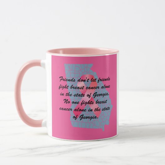 Brustkrebsbewusstsein in Georgia Tasse (Links)