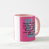 Brustkrebsbewusstsein in Georgia Tasse (VorderseiteRechts)