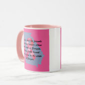 Brustkrebsbewusstsein in Georgia Tasse (Vorderseite Links)