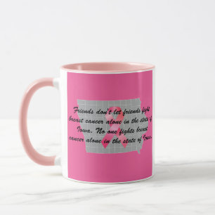 Brustkrebsbewusstsein in Iowa Tasse