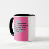 Brustkrebsbewusstsein in Maine Tasse (Vorderseite Links)
