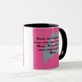 Brustkrebsbewusstsein in Maine Tasse (VorderseiteRechts)