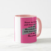 Brustkrebsbewusstsein in Massachusetts Tasse (VorderseiteRechts)