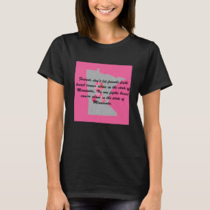 Brustkrebsbewusstsein in Minnesota T-Shirt 
