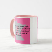 Brustkrebsbewusstsein in Minnesota Tasse (Vorderseite Links)