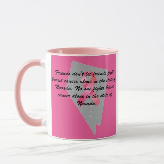 Brustkrebsbewusstsein in Nevada Tasse (Links)