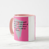 Brustkrebsbewusstsein in Nevada Tasse (Vorderseite Links)