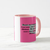 Brustkrebsbewusstsein in Oklahoma  Tasse (VorderseiteRechts)