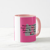 Brustkrebsbewusstsein in Oregon Tasse (VorderseiteRechts)