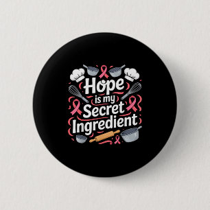 Brustkrebsbewusstsein Koch kocht rosa Band Button