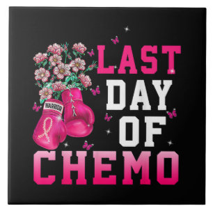 Brustkrebsbewusstsein Letzter Tag der Chemo Kriege Fliese