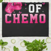 Brustkrebsbewusstsein Letzter Tag der Chemo Kriege Geschirrtuch (Gefaltet)