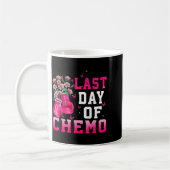 Brustkrebsbewusstsein Letzter Tag der Chemo Kriege Kaffeetasse (Links)