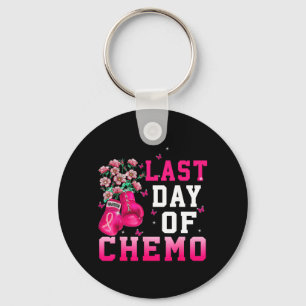 Brustkrebsbewusstsein Letzter Tag der Chemo Kriege Schlüsselanhänger