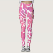 Brustkrebsbewusstsein muss aufhören und fortfahren leggings (Vorderseite)