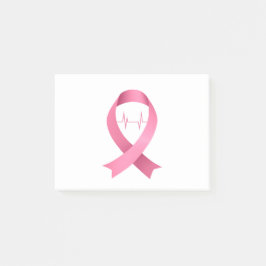 Brustkrebsbewusstsein Post-it Klebezettel