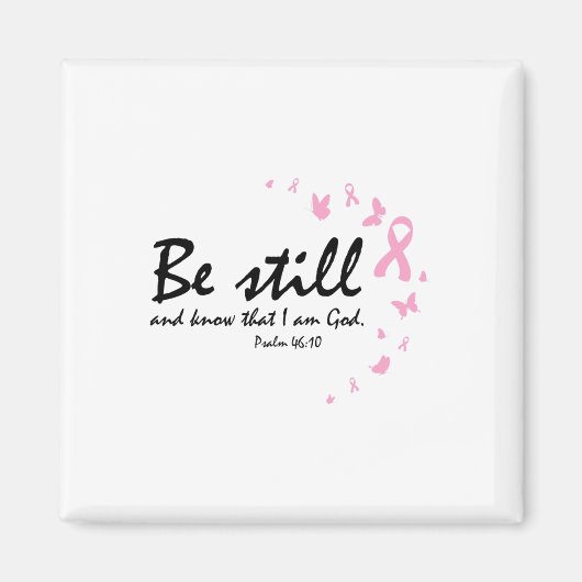 Brustkrebsbewusstsein Religiöse Christliche Gesche Magnet (Vorne)