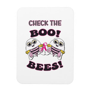 Brustkrebsbewusstsein Überprüfe Die Boo-Bees Magnet