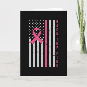 Brustkrebsbewusstsein Unterstütze das Rosa USA Pat Karte