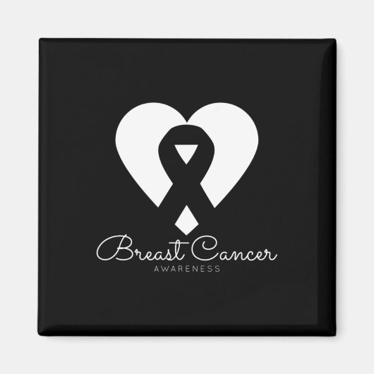 Brustkrebsbewusstsein - Weltkrebstag Februar Magnet (Vorne)