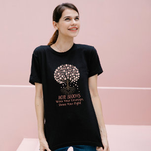 Brustkrebsbewusstseins-Baum der Hoffnung Tri-Blend Shirt