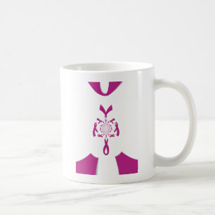Brustkrebsbewusstseins-Kunstprint Kaffeetasse