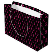 Brustkrebserklärungsbeutel Große Geschenktüte (Rückseite Schrägansicht)